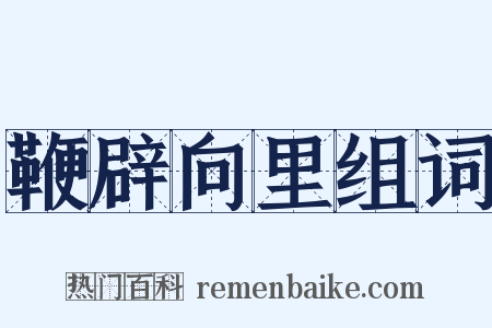 鞭辟向里组词是什么意思的图片